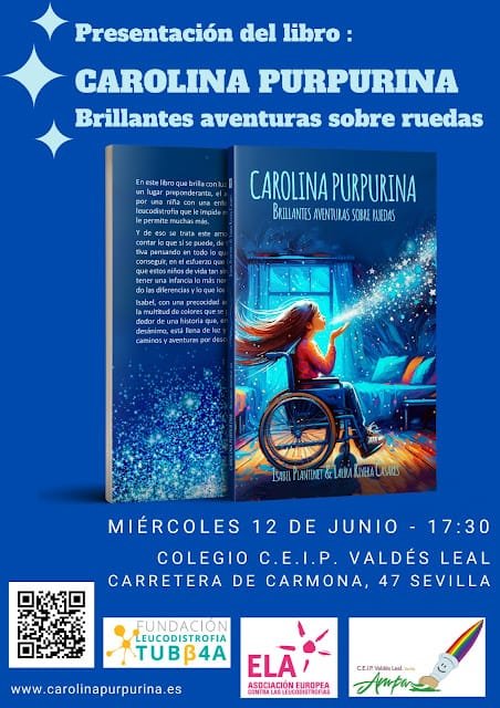 Affiche de la présentation du livre au C.E.I.P. Valdés Leal de Séville, le mercredi 12 juin à 17 h 30.